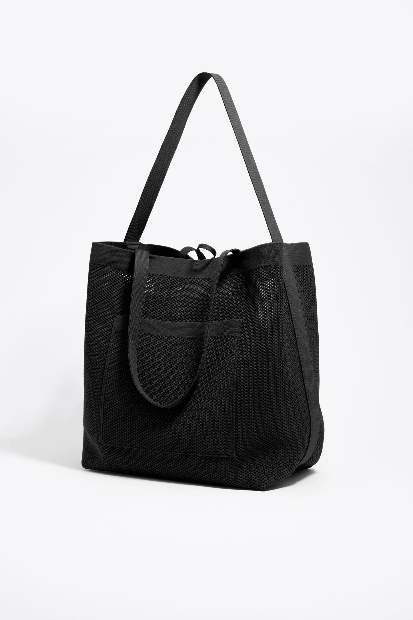 Large black nylon Chihuahua shopper bag