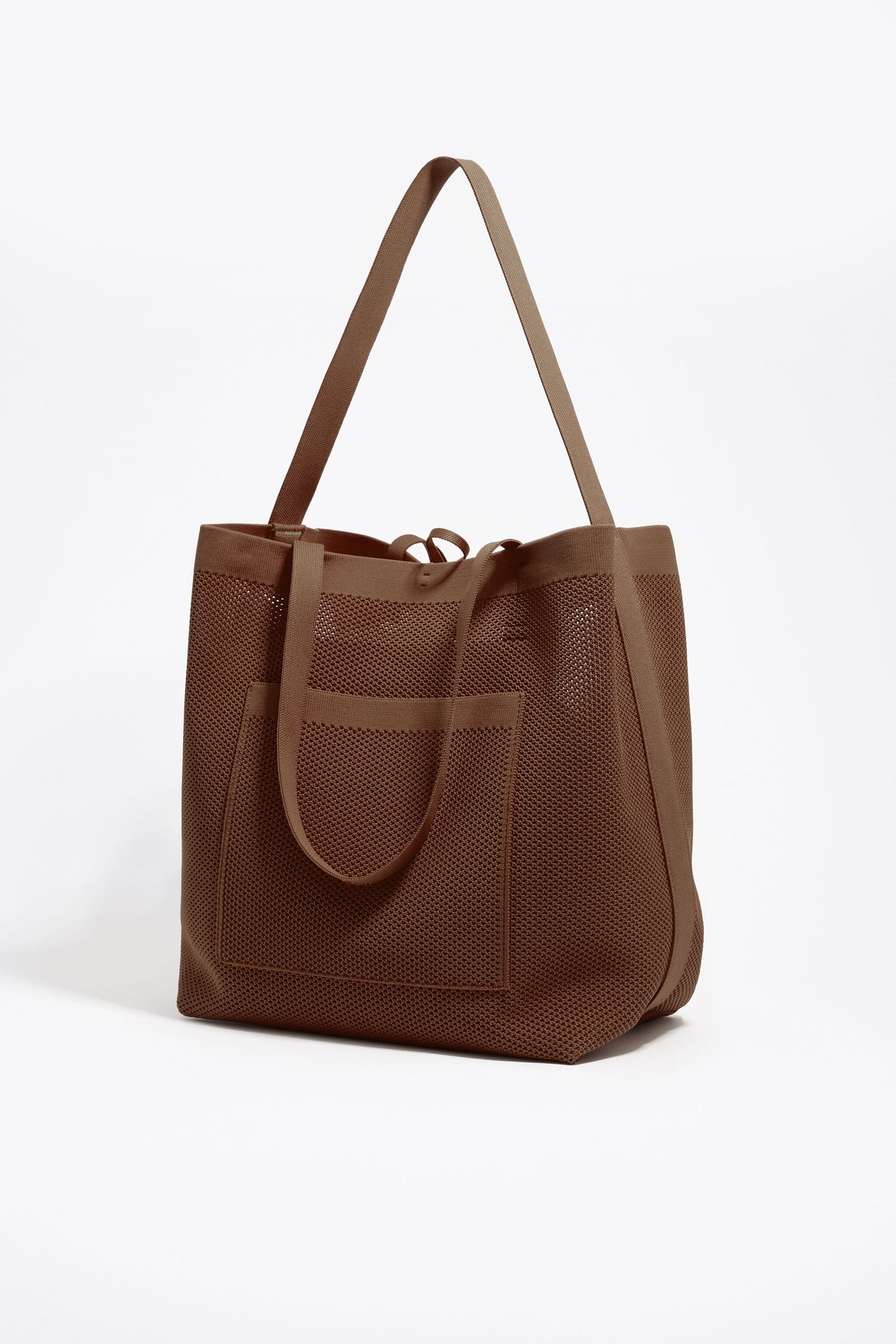 Large brown nylon Chihuahua shopper bag