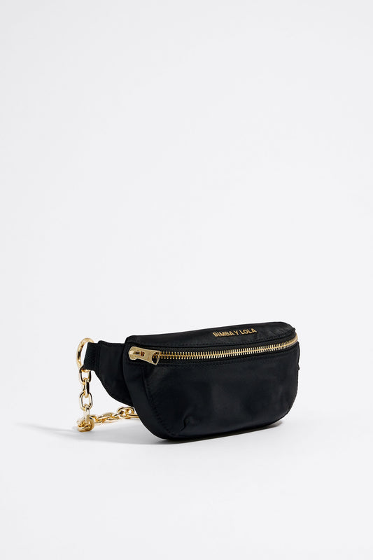 Black nylon bumbag