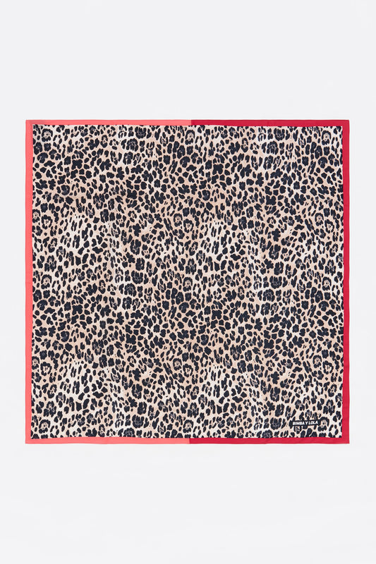 White leopard scarf