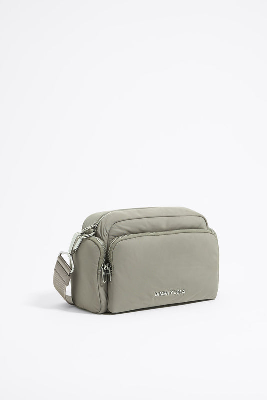Medium dark stone Pocket crossbody bag