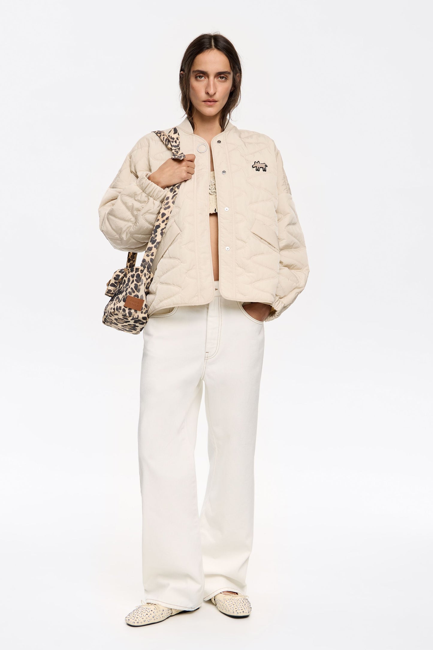 Ivory padded jacket