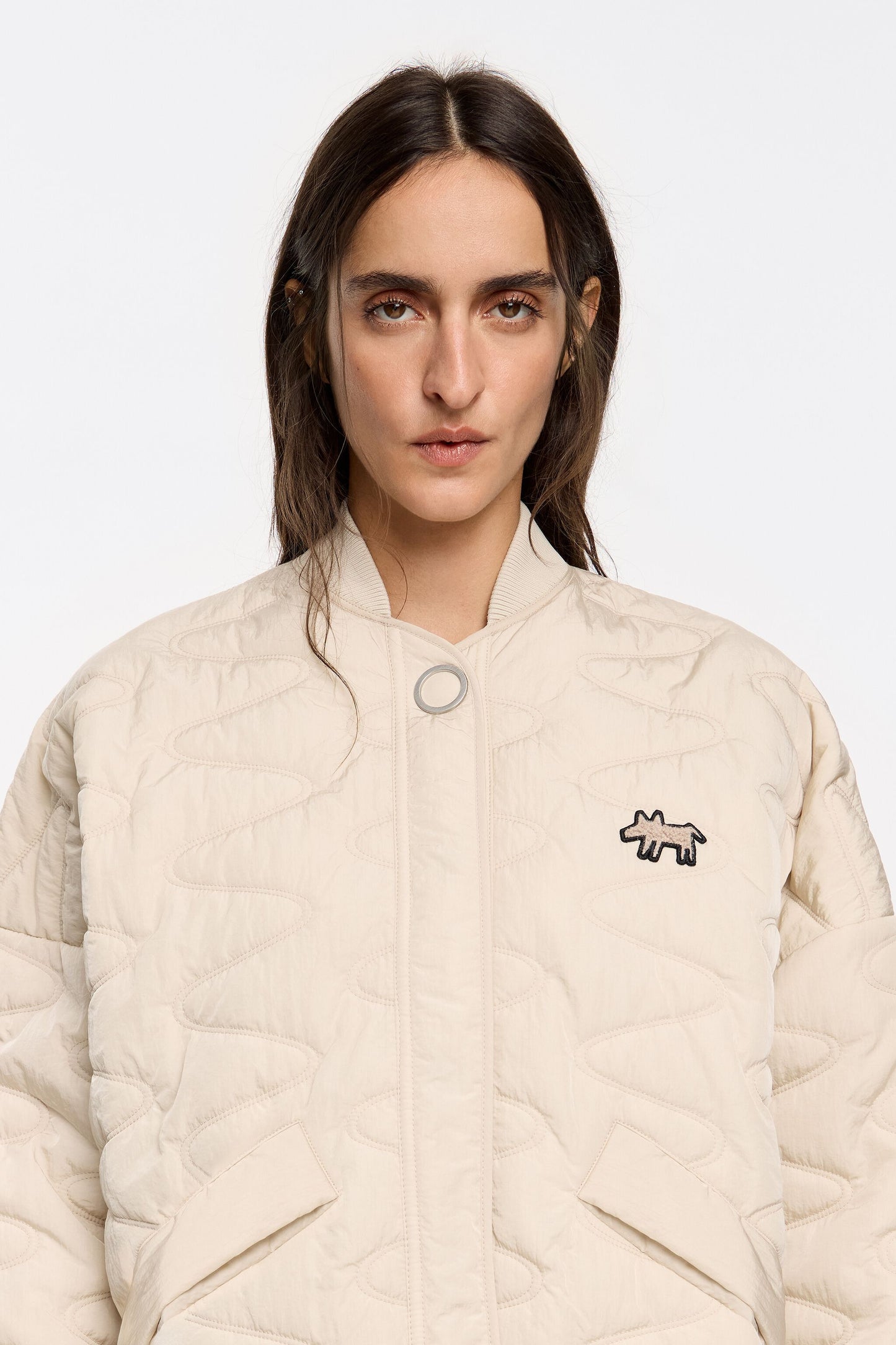 Ivory padded jacket