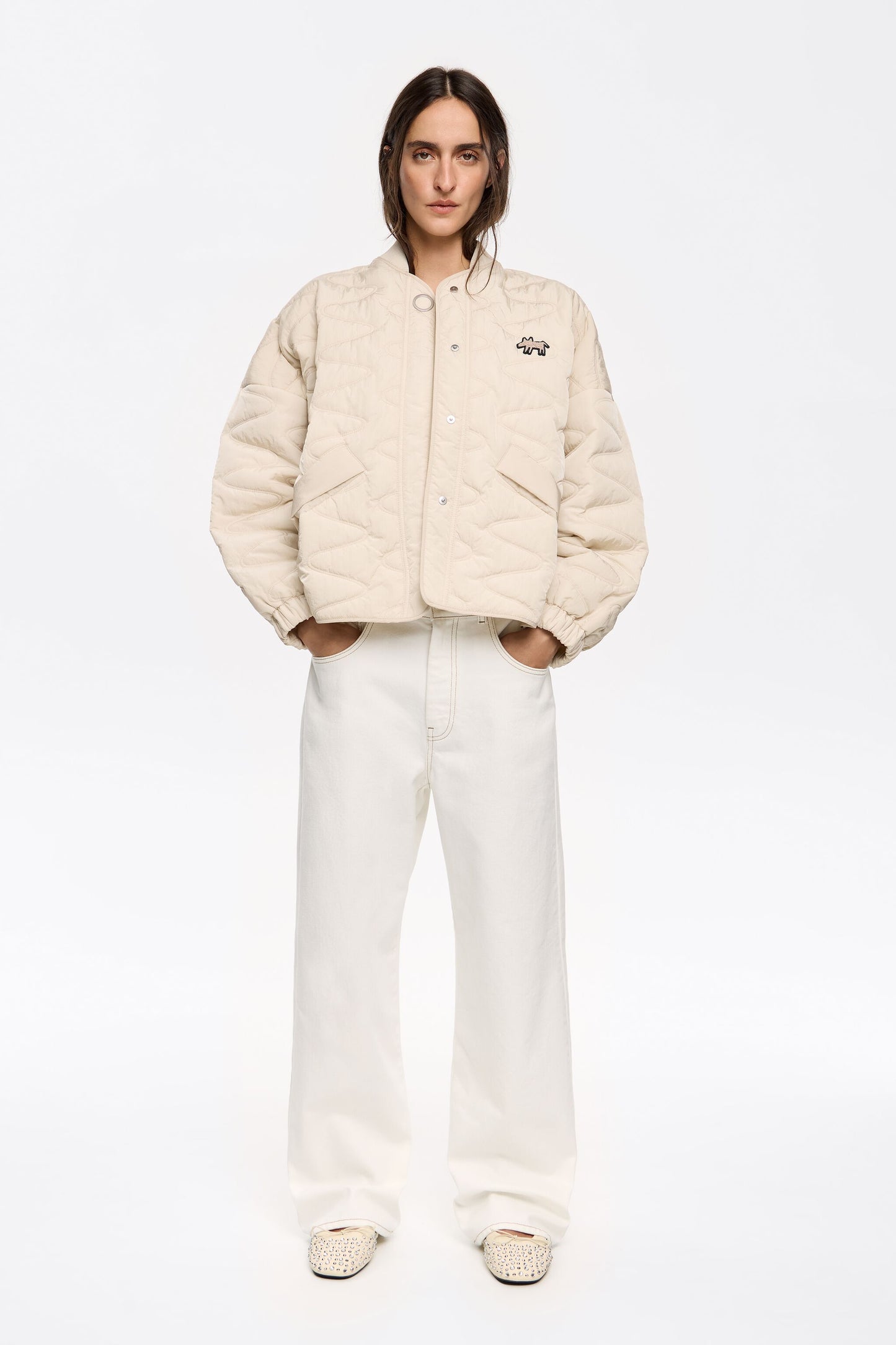 Ivory padded jacket