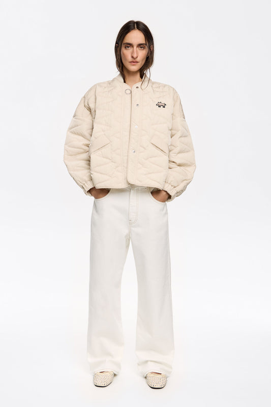 Ivory padded jacket