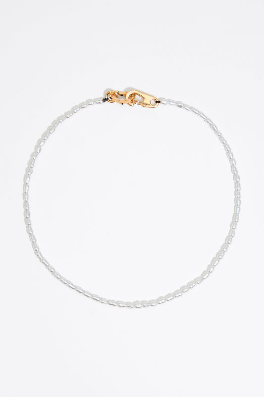 Pearls and logo heart necklace