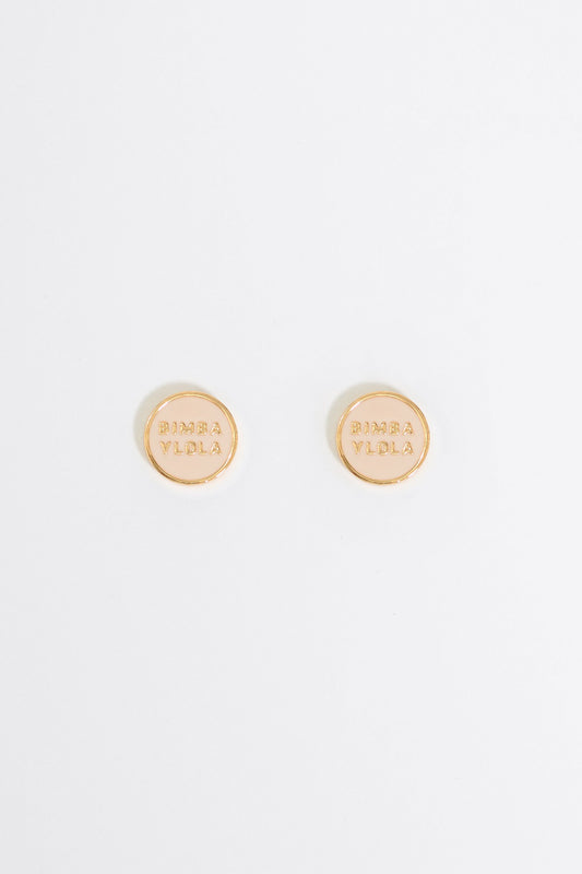 Ivory logo earrings