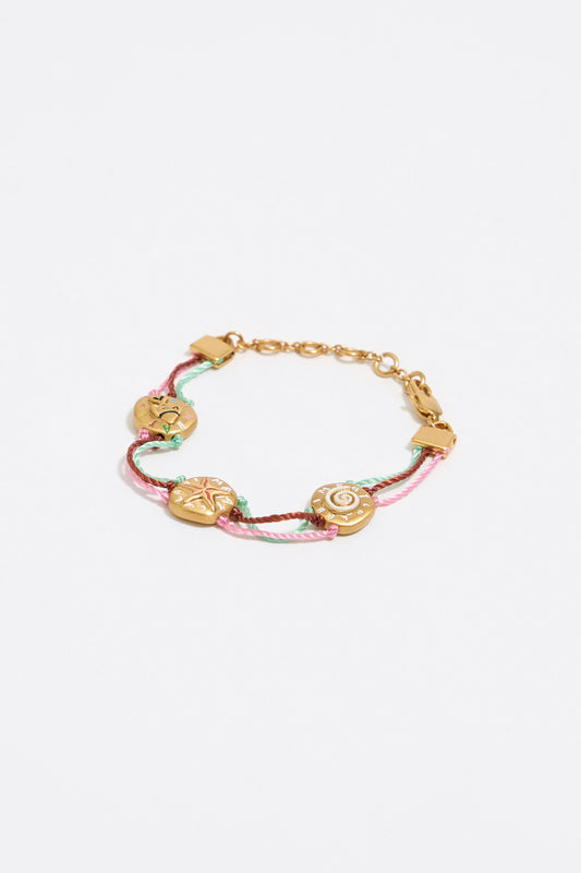 Coin logo multicolor friendship bracelet