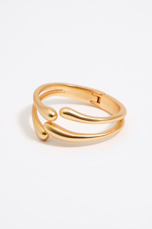 Matte gold metal bracelet