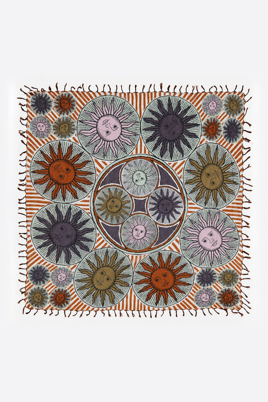 Brown suns shawl
