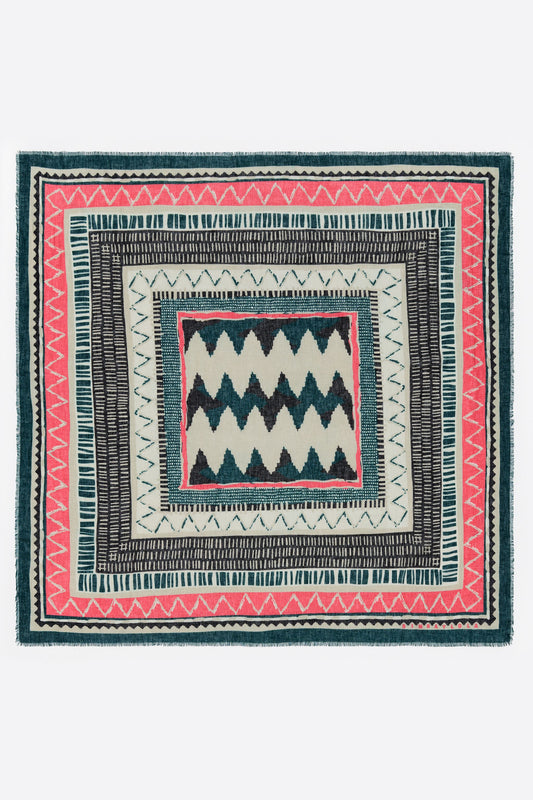 Ikat print shawl