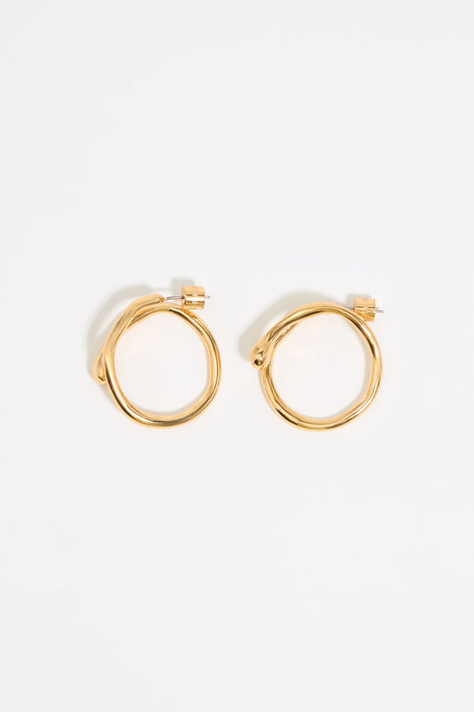 Textured hoop earrings