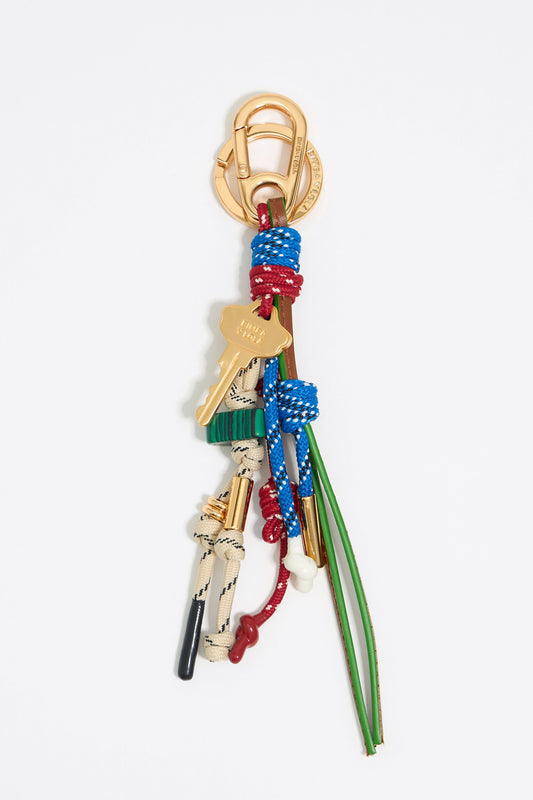 Lime ropes key ring