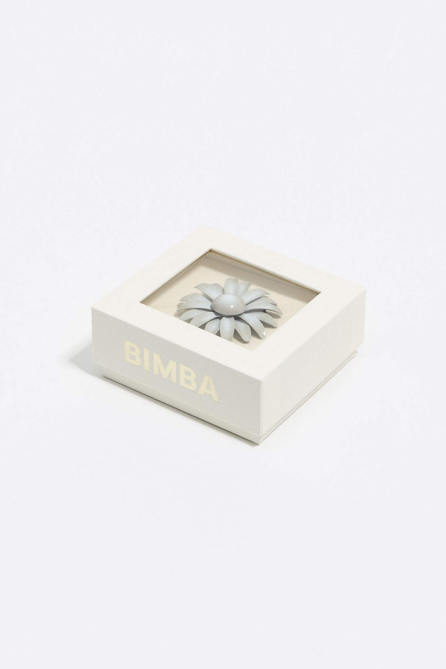 Ivory metal flower charm