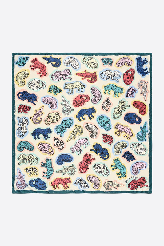 Ivory Jungle scarf