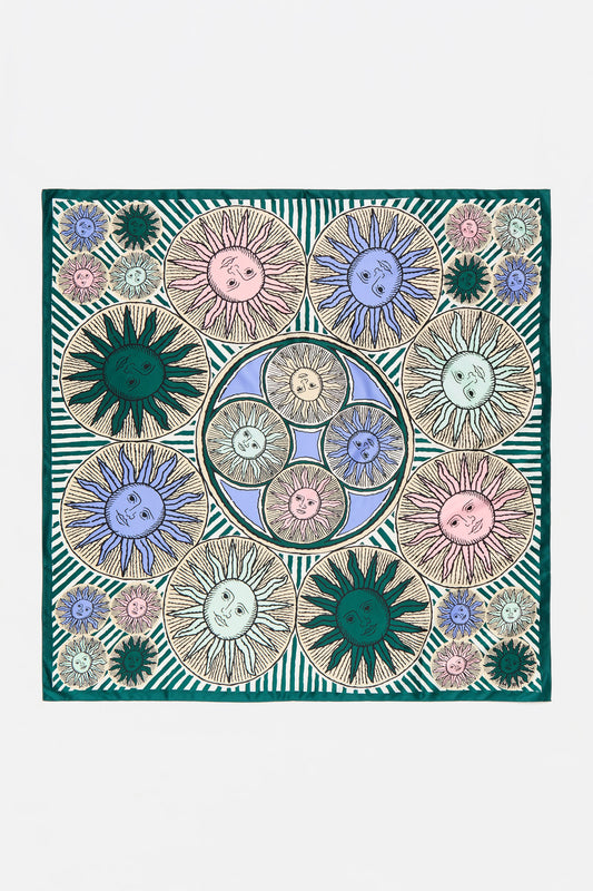 Green suns scarf