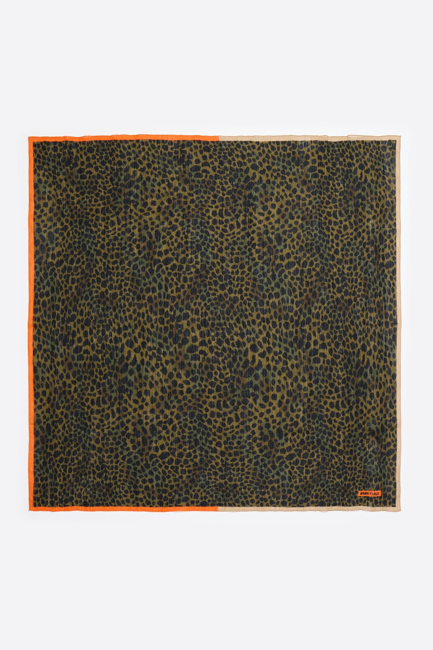 Khaki Cheetah scarf