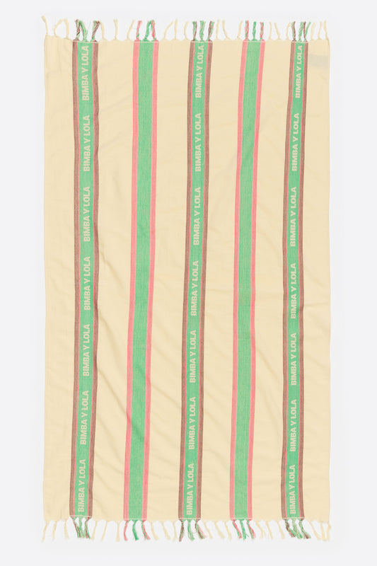 Beige lightweight cotton towel