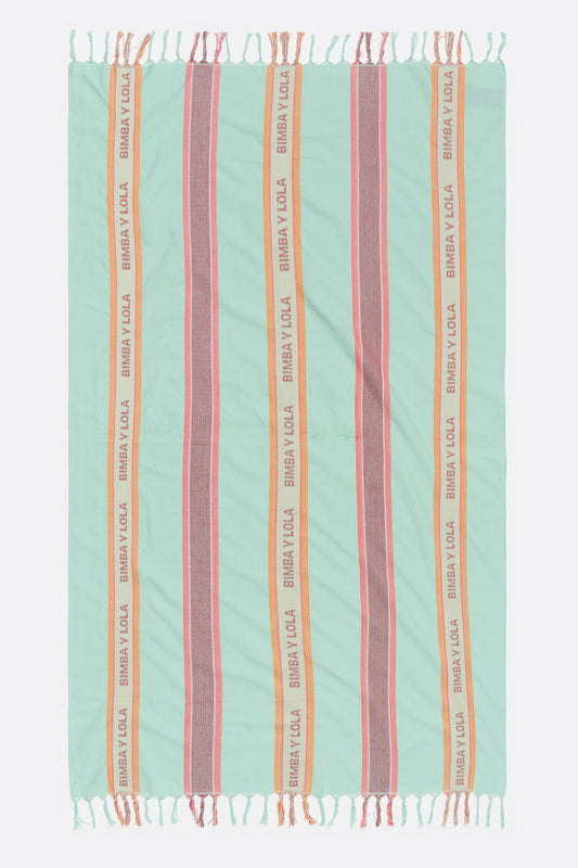 Aquamarine lightweight cotton towel