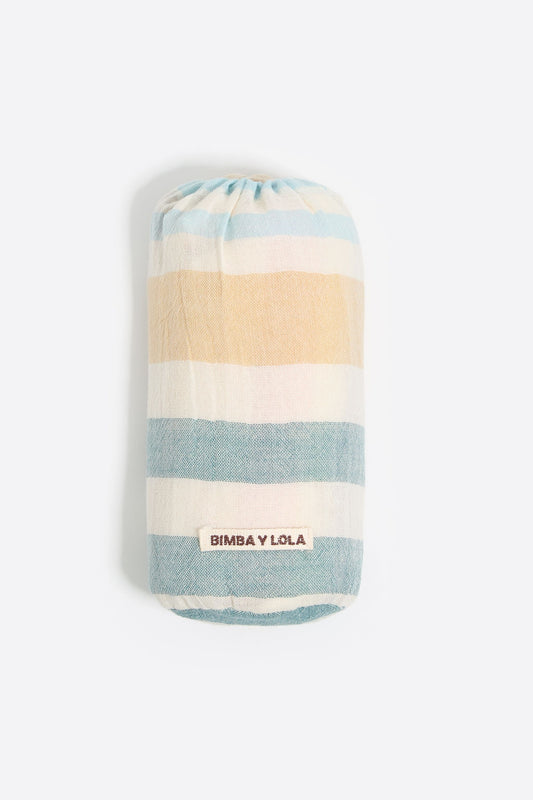 Multicolor striped cotton towel