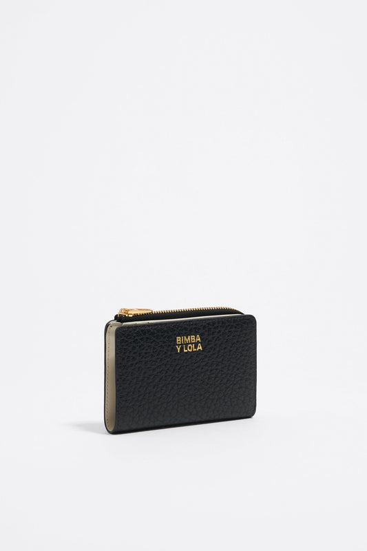Black leather purse