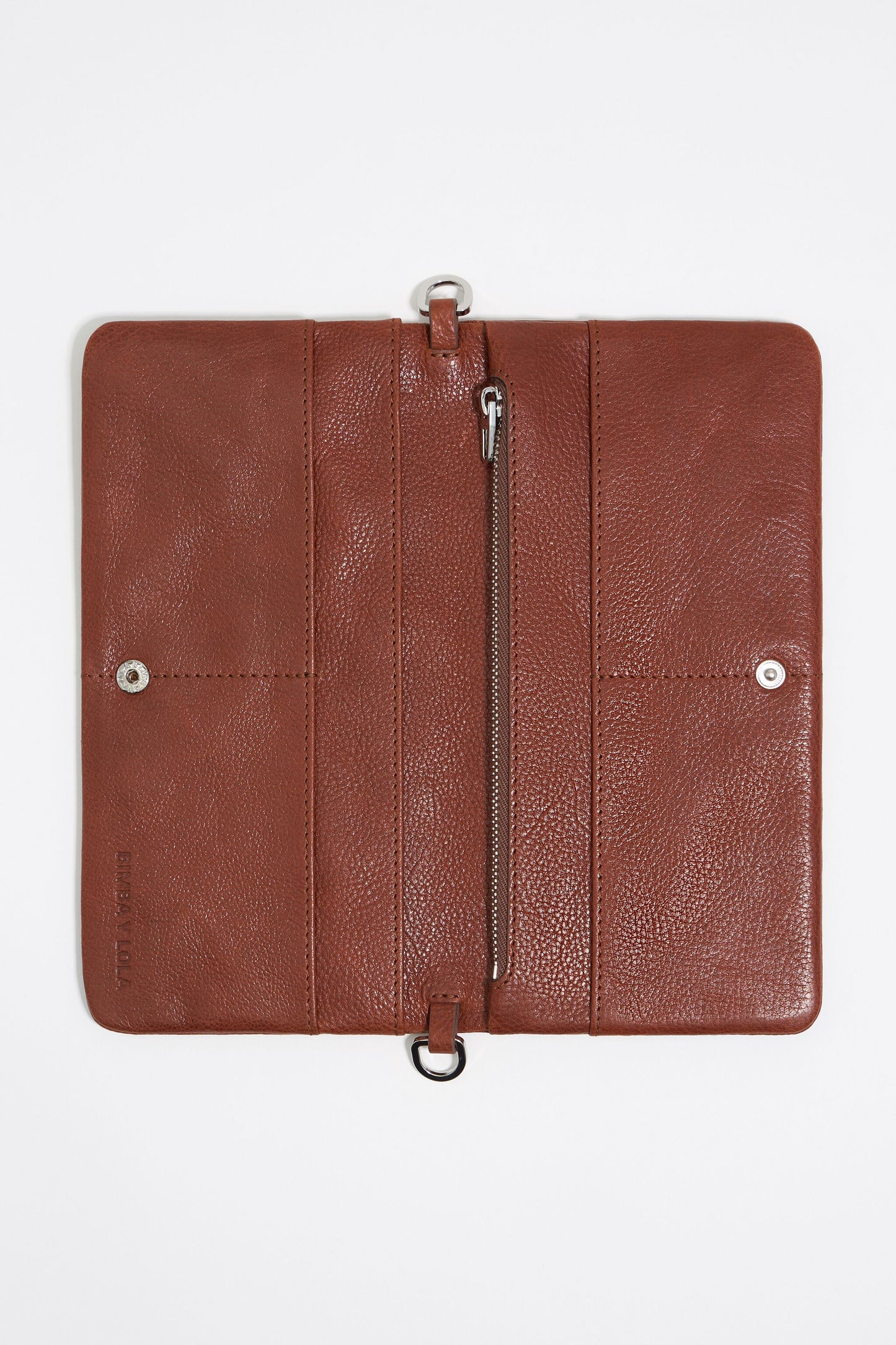 Chestnut leather mini bag