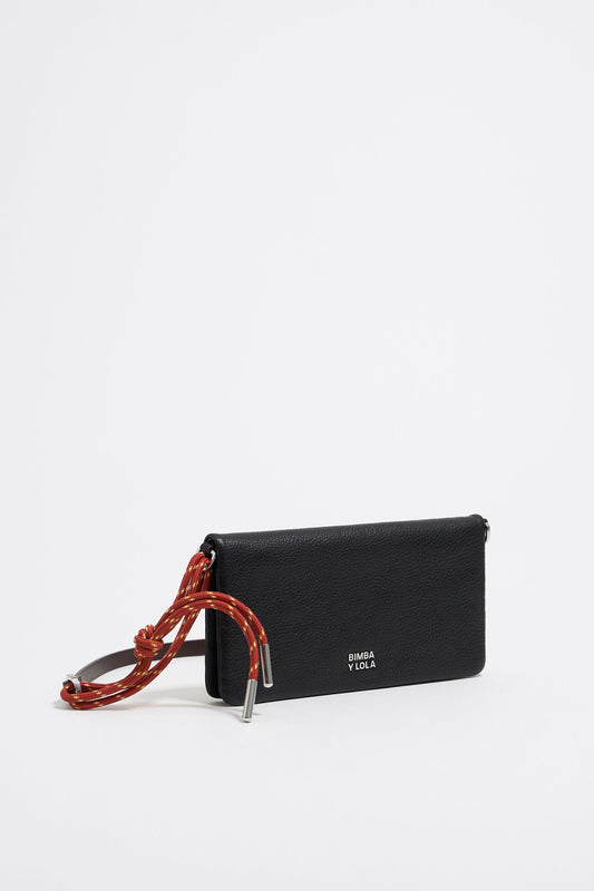 Black leather mini bag