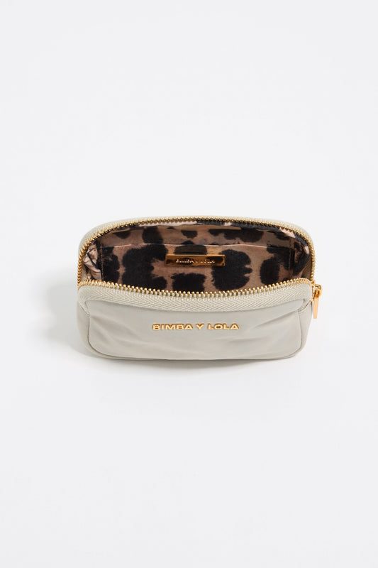 Stone white nylon coin purse