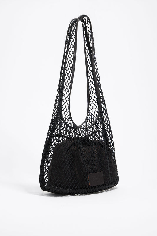 Black mesh Paper bag