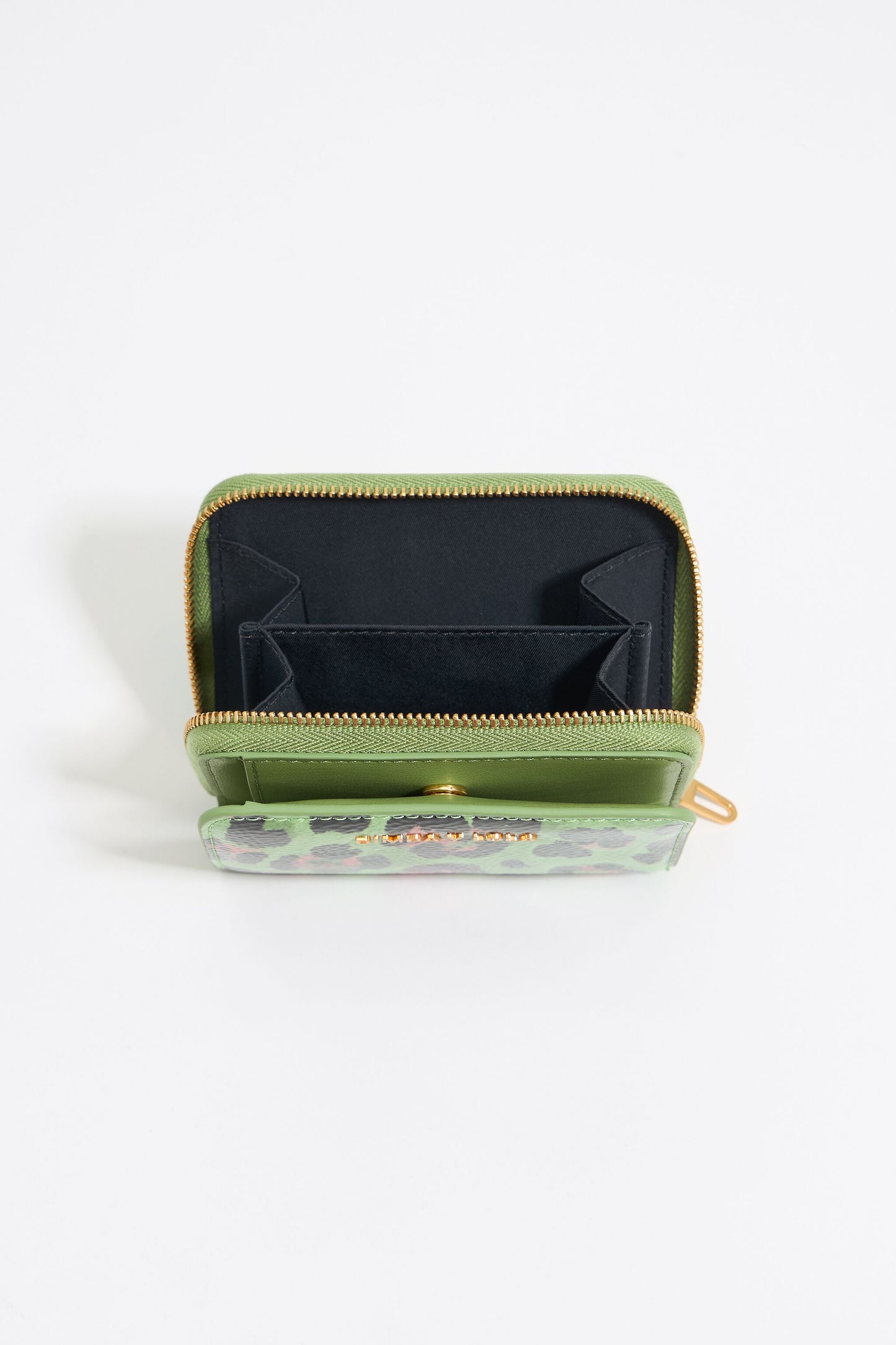 Green Leopard coin purse