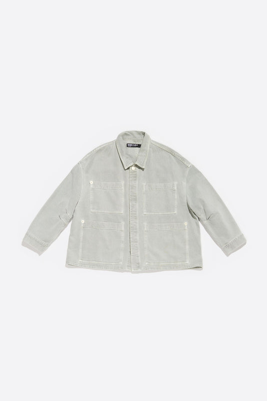 Aquamarine straight denim jacket