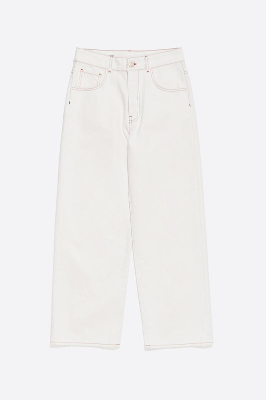 WIDE LEG - White jeans