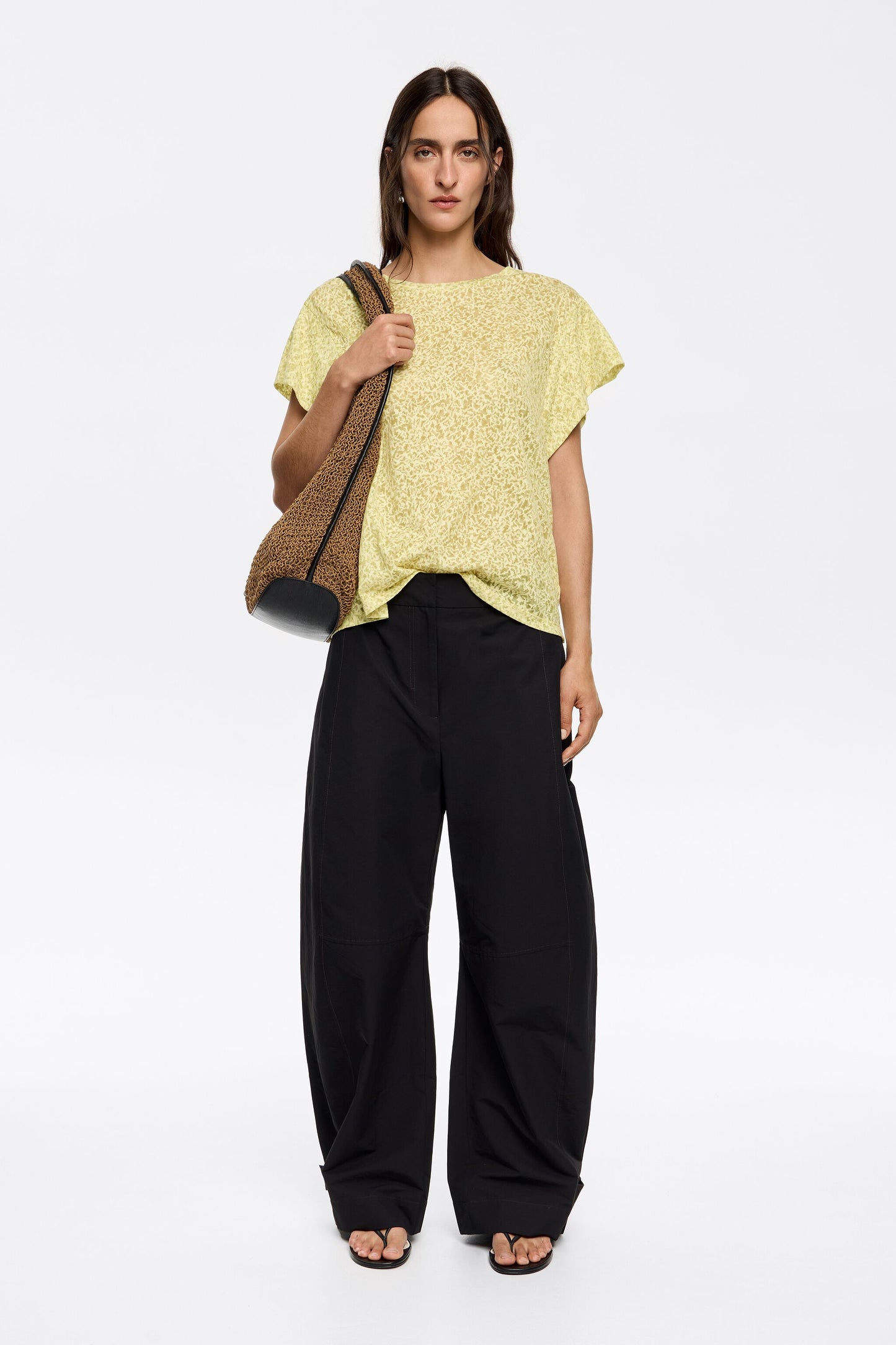 Yellow Animalspots devoré T-shirt