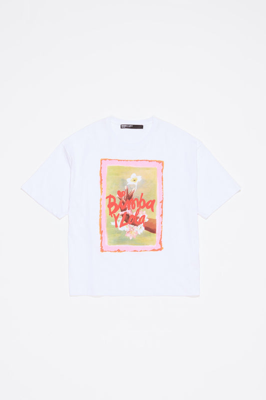 White oversize logo T-shirt