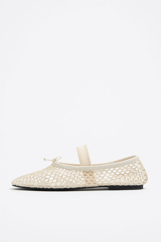 White mesh ballerina