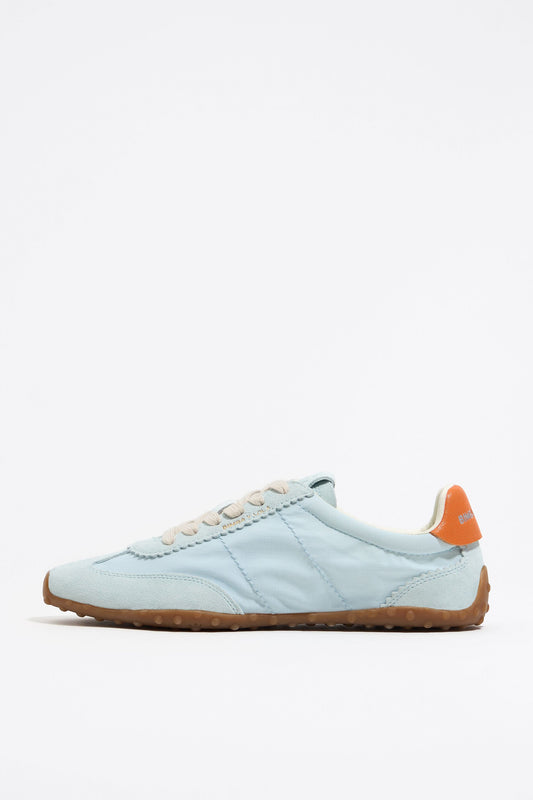 Blue suede and technical fabric 13 29 sneaker