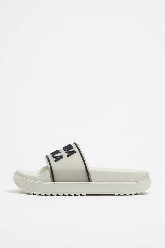 White platform slider