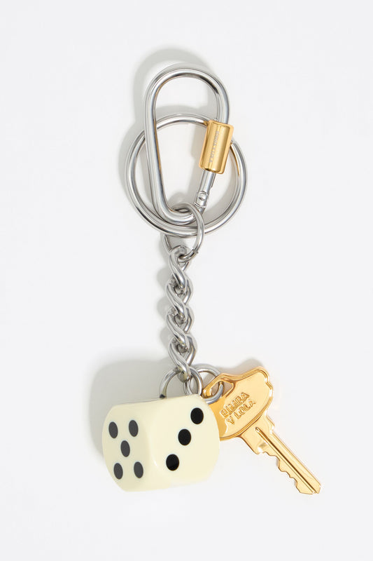 Key and dice key ring