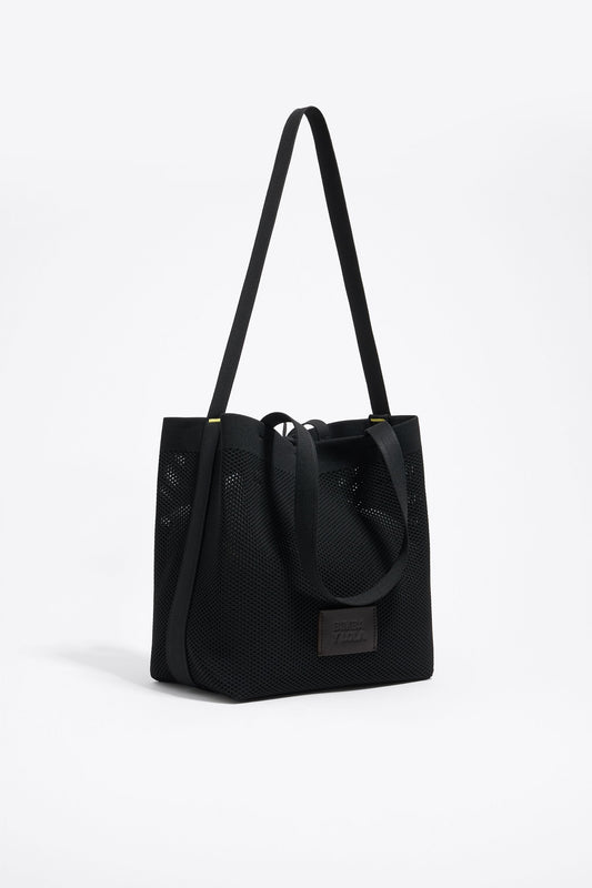 Medium black Flyknit shopper bag